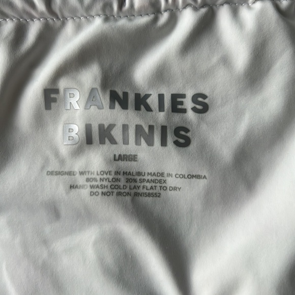 NWT Frankies Bikinis Gabe High Cut Bikini Bottom in Patchwork Size Large - Picture 13 of 13